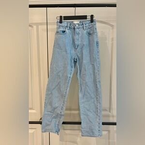 Abrand Sky Blue Straight Leg Jeans